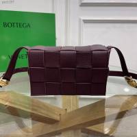 Bottega veneta高端女包 KF0017荔枝紋 寶緹嘉荔枝紋牛皮CASSETTE包包 BV經典款單肩斜挎包  gxz1267