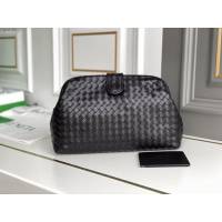 Bottega veneta高端女包 98042 寶緹嘉黑色胎牛皮編織包 BV經典款手工編織女包  gxz1361