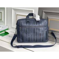 Bottega veneta高端男包 98028 寶緹嘉手工編織原廠進口胎牛皮男士手袋 BV經典款男士手提公事包  gxz1370