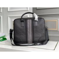 Bottega veneta高端男包 98052 寶緹嘉手工編織原廠進口胎牛皮男士手袋 BV經典款男士手提公事包  gxz1371