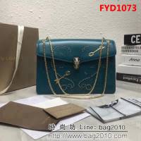 BVLGARI寶格麗 專櫃新品 Serpenti Forever系列 雙層蛇頭包 鏈條單肩斜挎包 B285887 FYD1073