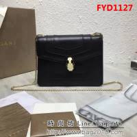 BVLGARI寶格麗 進口牛皮 時尚百搭 小號 鏈條單肩斜挎包 34559 FYD1127