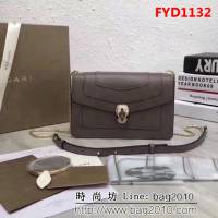 BVLGARI寶格麗 進口牛皮系列 時尚百搭 單肩斜挎包 39174 FYD1132
