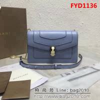 BVLGARI寶格麗 進口牛皮系列 時尚百搭 單肩斜挎包 39174 FYD1136