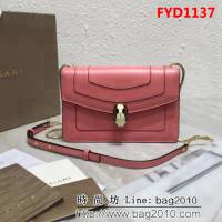 BVLGARI寶格麗 進口牛皮系列 時尚百搭 單肩斜挎包 39174 FYD1137