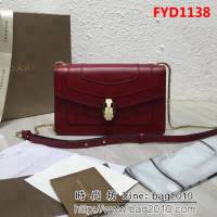 BVLGARI寶格麗 進口牛皮系列 時尚百搭 單肩斜挎包 39174 FYD1138