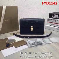 BVLGARI寶格麗 進口牛皮系列 時尚百搭 單肩斜挎包 39174 FYD1142