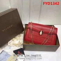 BVLGARI寶格麗 專櫃同步新款 Serpenti雙層琺瑯蛇頭包 鏈條單肩斜挎包 B35362 FYD1342