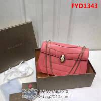 BVLGARI寶格麗 專櫃同步新款 Serpenti雙層琺瑯蛇頭包 鏈條單肩斜挎包 B35362 FYD1343