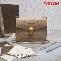 BVLGARI寶格麗 同步專櫃 最新款單層蛇頭包 鏈條單肩斜挎包 34559 FYD1364