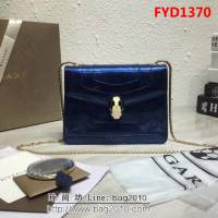 BVLGARI寶格麗 漆皮系列 小號 時尚 鏈條單肩斜挎包 34559 FYD1370