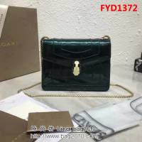 BVLGARI寶格麗 漆皮系列 小號 時尚 鏈條單肩斜挎包 34559 FYD1372