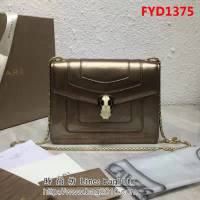 BVLGARI寶格麗 漆皮系列 小號 時尚 鏈條單肩斜挎包 34559 FYD1375