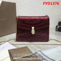 BVLGARI寶格麗 漆皮系列 小號 時尚 鏈條單肩斜挎包 34559 FYD1376