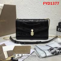 BVLGARI寶格麗 漆皮系列 時尚百搭 單層單鏈 單肩斜挎包 39174 FYD1377