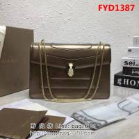 BVLGARI寶格麗 專櫃新品 升級版牛漆皮 雙層蛇頭包 鏈條單肩斜挎包 B35106 FYD1387