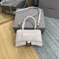 Balenciaga女包 巴黎世家Hourglass沙漏包 BG8896 鱷魚紋牛皮巴黎世家手提包  fyd1431