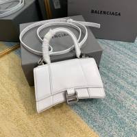 Balenciaga女包 巴黎世家Hourglass沙漏包 BG8896 白色牛皮巴黎世家手提包  fyd1432