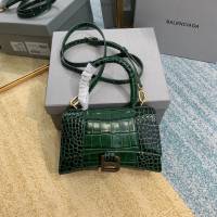 Balenciaga女包 巴黎世家Hourglass沙漏包 BG8896 鱷魚紋牛皮巴黎世家手提包  fyd1433