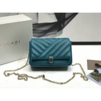 Bvlgari女包 寶格麗迷你號新品 幾何形狀鏈條斜挎包 Serpenti Cabocho Mini蛇頭包 B288760  fyd1522