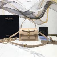Bvlgari女包 寶格麗新品系列小牛皮腰包 B288740 雙蛇首搭扣 Bvlga手拎肩背女包  fyd1540