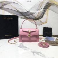 Bvlgari女包 寶格麗新品系列小牛皮腰包 B288741 雙蛇首搭扣 Bvlga手拎肩背女包  fyd1541