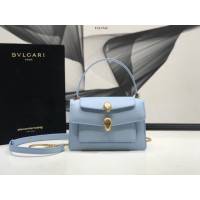 Bvlgari女包 寶格麗新品系列小牛皮腰包 B288742 雙蛇首搭扣 Bvlga手拎肩背女包  fyd1542