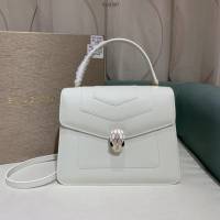 Bvlgari女包 寶格麗三層新品白色肩背女包 Serpenti Forever手提包 B289835  fyd1567