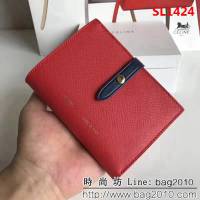 CELINE賽琳原單 專櫃款 手掌紋牛皮小號搭扣拼色錢夾 0146 SL1424