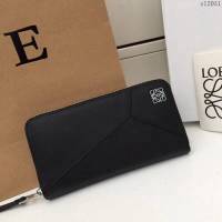 LOEWE錢包 122N89 頭層皮幾何錢包 羅意威原單長錢包  sl2051
