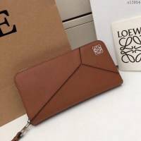 LOEWE錢包 122N89 頭層皮幾何錢包 羅意威原單長錢包  sl2054