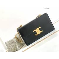 Celine專櫃2022新款盒子包鏈條肩背女包 賽琳BOX TRIOMPHE凱旋門方盒子 sldj2313