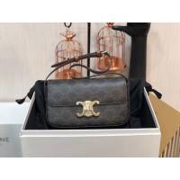 Celine專櫃2022新款Triomphe Shoulder Bag 194143 賽琳最新款凱旋門腋下包 sldj2420