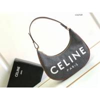 Celine專櫃2023新款毛昵AVA刺繡牛皮革手袋 賽琳AVA腋下包肩背手提女包 sldj2449