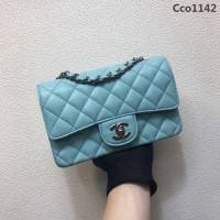 CHANEL香奈兒 独家背景实拍 cf经典1116#mini款 最顶级版本 最新细球纹原厂小牛皮 纯钢五金 時尚百搭 鏈條單肩斜挎包  Cco1142