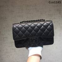 CHANEL香奈兒 独家背景实拍 cf经典1116#mini款 最顶级版本 最新细球纹原厂小牛皮 纯钢五金 時尚百搭 鏈條單肩斜挎包  Cco1145