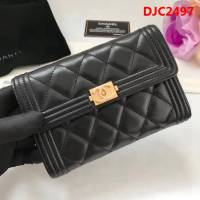 CHANEL香奈兒 海外原單走私貨 進口綿羊皮 女款長錢包 A84302  DJC2497