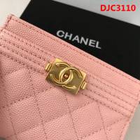 CHANEL香奈兒 新款leboy卡包 零錢包 荔枝牛皮菱格紋 復古金扣 83341  DJC3110
