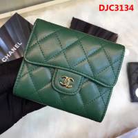 CHANEL香奈兒 經典CF短三折錢包 進口小羊皮菱格紋 82288  DJC3134