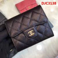 CHANEL香奈兒 18年春夏新款 CF短三折錢包 荔枝紋頭層牛皮 82288  DJC3138