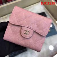 CHANEL香奈兒 古巴CU系列 CF短三折錢包 頭層小牛皮v紋 82288  DJC3139