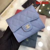 CHANEL香奈兒 古巴CU系列 CF短三折錢包 頭層小牛皮v紋 82288  DJC3141