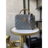 Chanel女包 香奈兒專櫃最新款化妝包 Chanel手提肩背斜挎包 S2179  djc4066
