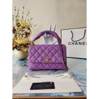 Chanel女包 香奈兒專櫃最新款羊皮金屬鏈條裝飾把柄女包 Chanel手拎斜挎鏈條包 AS2044  djc4140