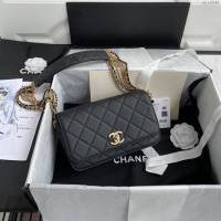 Chanel女包 香奈兒專櫃最新款原廠胎牛皮口蓋包 Chanel限量版鏈條包 大號AS2052  djc4345
