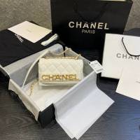 Chanel女包 香奈兒專櫃春夏爆款單肩斜挎字母包 Chanel牛皮口蓋包 AS1490  djc4347