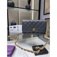 Chanel專櫃新款鏈條女包 香奈兒Woc金屬球單肩背腋下包 AP1450Y djc5558