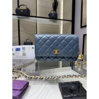 Chanel專櫃新款鏈條女包 香奈兒Woc金屬球單肩背腋下包 AP1450Y djc5559