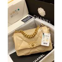Chanel專櫃經典款19bag鏈條女包 香奈兒原廠山羊皮手提肩背斜挎手袋 djc6765