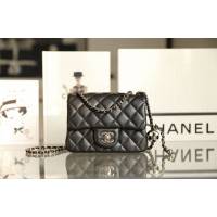 Chanel專櫃新品足球棋盤方胖子女包 香奈兒琺瑯黑白格球方胖子 djc6919